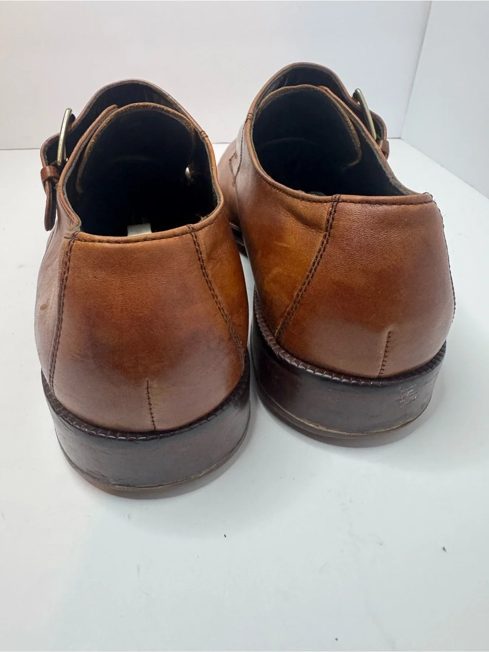 Cole Haan Brown Leather Single Monk Strap Men's Shoes Size 9M
